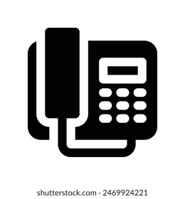icono de teléfono. icono de glifo de Vector para el Sitio web, el móvil, la presentación y el diseño del logotipo.