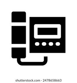 telephone icon. vector glyph icon for your website, mobile, presentation, and logo design.