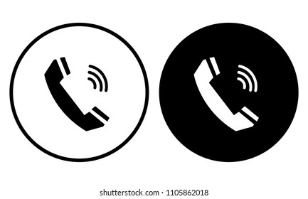Telephone icon. Vector illustration
