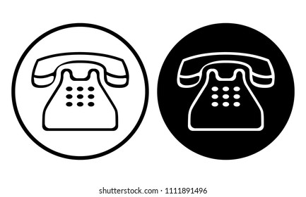 Telephone icon. Vector illustration