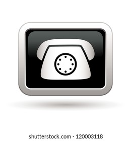 Telephone icon. Vector illustration