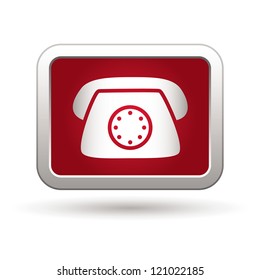 Telephone icon. Vector illustration