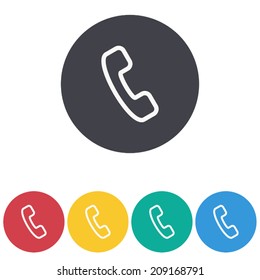 Telephone icon , vector illustration