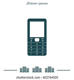 Telephone icon. Vector illustration