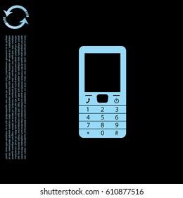 Telephone icon. Vector illustration