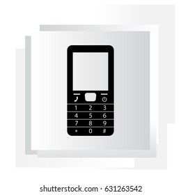 Telephone icon. Vector illustration