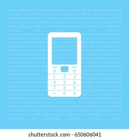 Telephone icon. Vector illustration