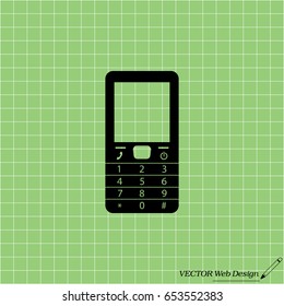 Telephone icon. Vector illustration