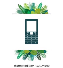 Telephone icon. Vector illustration