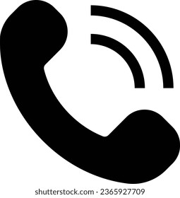 Telephone icon vector and illustration , call icon vector