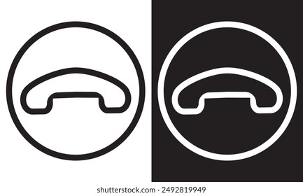 telephone icon. Vector illustration. EPS 10