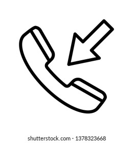 Telephone Icon Vector Illustration Logo Template