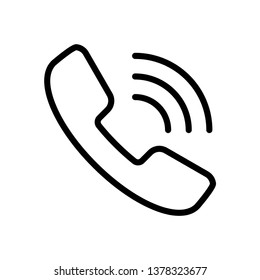 Telephone Icon Vector Illustration Logo Template