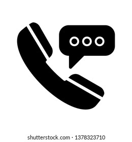 Telephone Icon Vector Illustration Logo Template