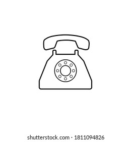 telephone icon vector illustration logo template