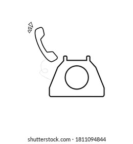 telephone icon vector illustration logo template
