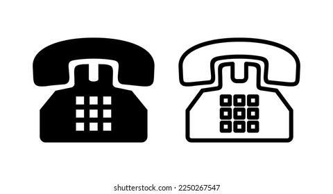 Telephone icon vector illustration. phone sign and symbol