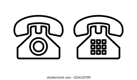 Telephone icon vector illustration. phone sign and symbol