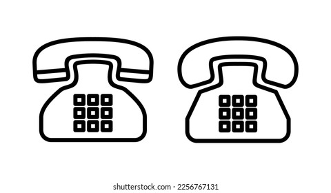 Telephone icon vector illustration. phone sign and symbol