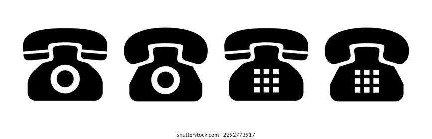 Telephone icon vector illustration. phone sign and symbol