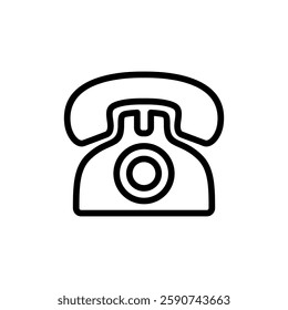 Telephone icon vector illustration. phone sign and symbol