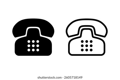 Telephone icon vector illustration. phone sign and symbol