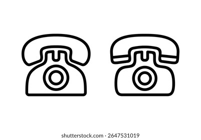 Ícone de telefone ilustração vetorial. sinal de telefone e símbolo