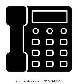 Imagen vectorial de icono telefónico. También se puede usar para aplicaciones web, aplicaciones móviles y medios impresos.