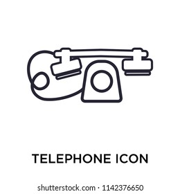 Telephone icon vector isolated on white background for your web and mobile app design, Telephone logo concept