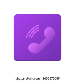Telephone icon vector. Isolated on white background, business concept. Trendy Flat style for graphic design, Web site, UI. EPS10.