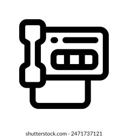 ícono de teléfono. ícono de línea de Vector para tu Sitio web, móvil, presentación y diseño de logotipo.