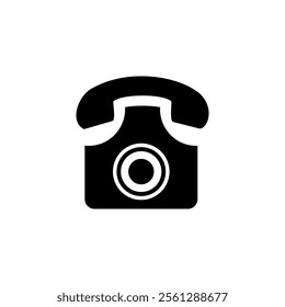 Telephone icon vector logo. Contact us icon vector. contact us symbol icon.