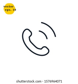 Telephone Icon Vector Logo Design Template