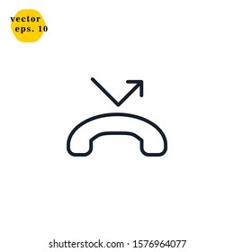 Telephone Icon Vector Logo Design Template