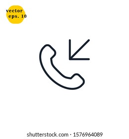 Telephone Icon Vector Logo Design Template