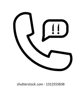 Telephone Icon Vector Logo Template
