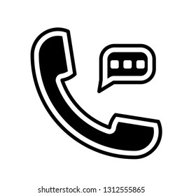 Telephone Icon Vector Logo Template