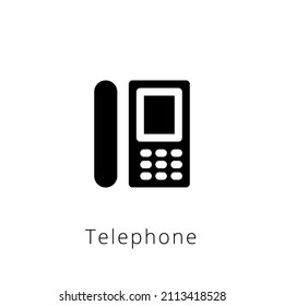 icono de teléfono en vector. Logotipo