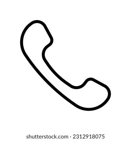 Telephone icon vector on trendy design
