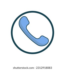 Telephone icon vector on trendy design