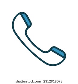 Telephone icon vector on trendy design