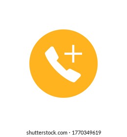 Vector de icono del teléfono sobre fondo blanco