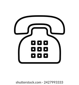 Telephone icon vector. phone icon vector.