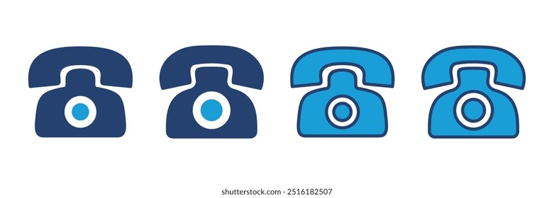 Telephone icon vector. phone icon vector.