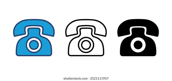 Icono de teléfono Vector. icono de teléfono Vector.