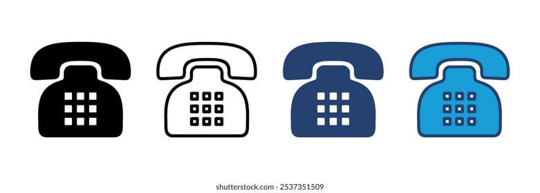 Telephone icon vector. phone icon vector.