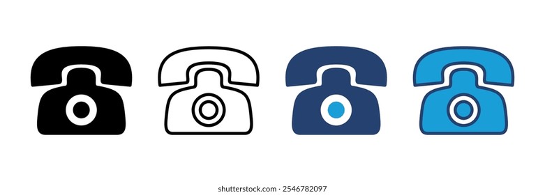 Telephone icon vector. phone icon vector.