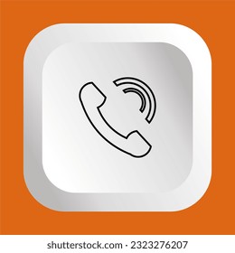Telephone icon vector. Phone call icon symbol vector illustration