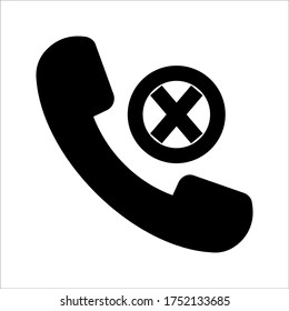 Telephone icon vector, Phone pictogram, flat vector sign isolated on white background.