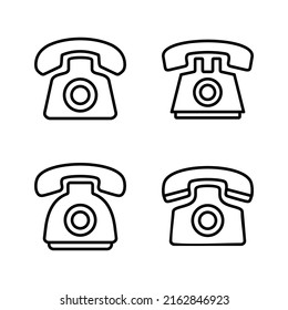 Telephone icon vector. phone sign and symbol